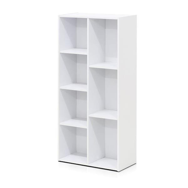 Furinno Furinno 11048WH 7-Cube Reversible Open Shelf; White 11048WH - main
